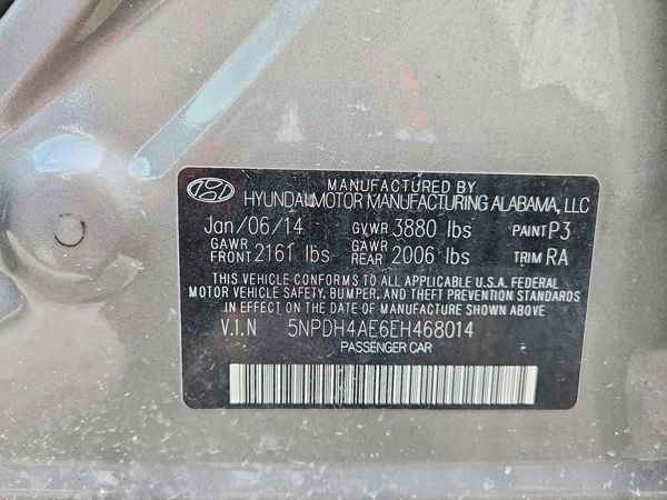 2014 HYUNDAI ELANTRA GLS(Middle)