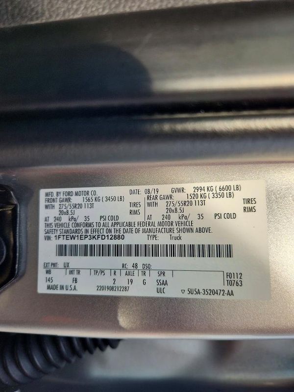 2019 FORD F150