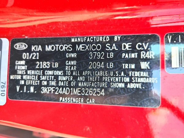 2021 KIA FORTE