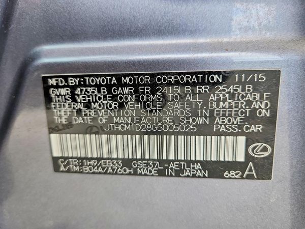 2016 LEXUS IS