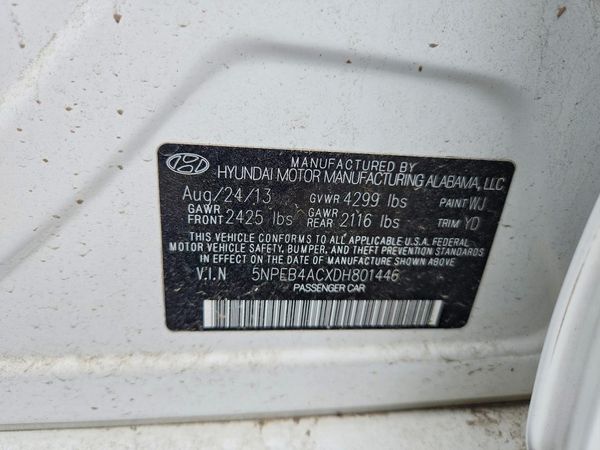 2013 HYUNDAI SONATA