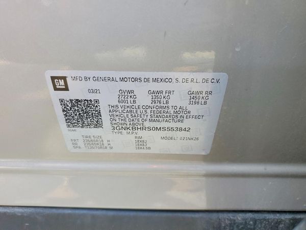 2021 CHEVROLET BLAZER 2LT