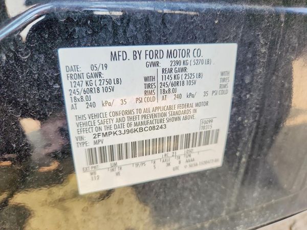2019 FORD EDGE SEL