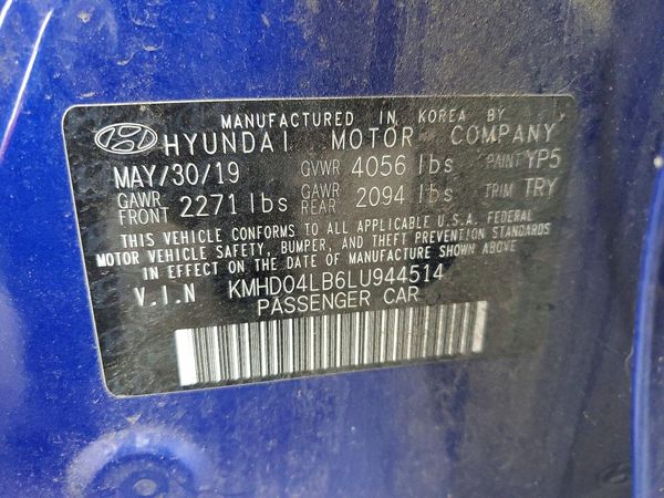 2020 HYUNDAI ELANTRA Sport