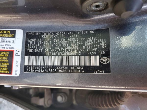 2014 TOYOTA CAMRY
