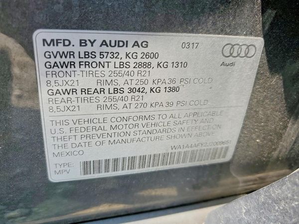 2018 AUDI SQ5 quattro Premium Plus