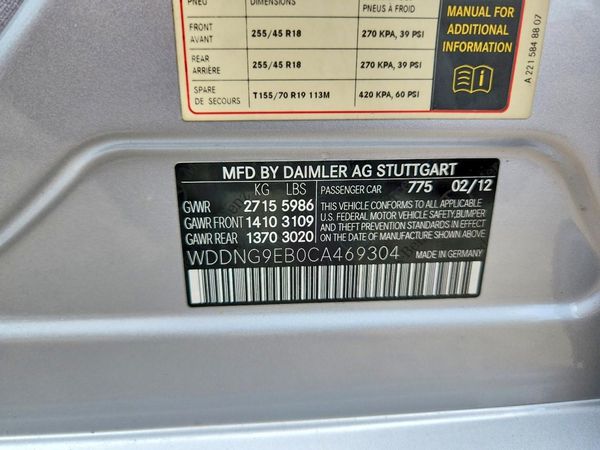 2012 MERCEDES-BENZ S S550 4-MATIC