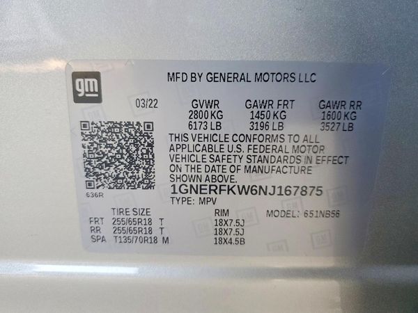 2022 CHEVROLET TRAVERSE LS
