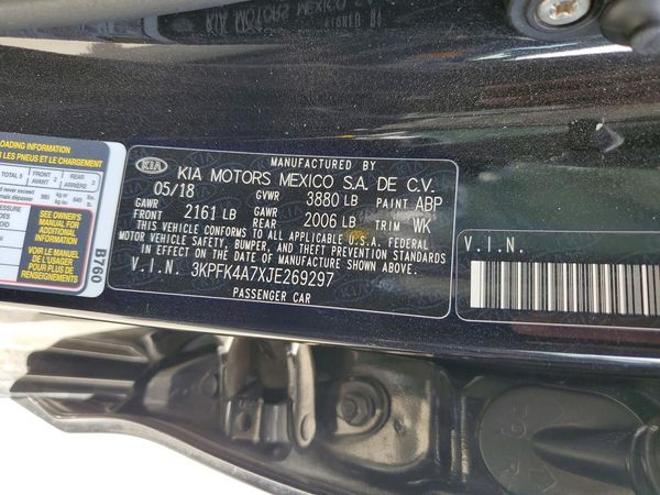 2018 KIA FORTE LX Base