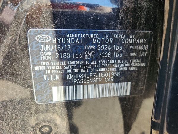 2018 HYUNDAI ELANTRA