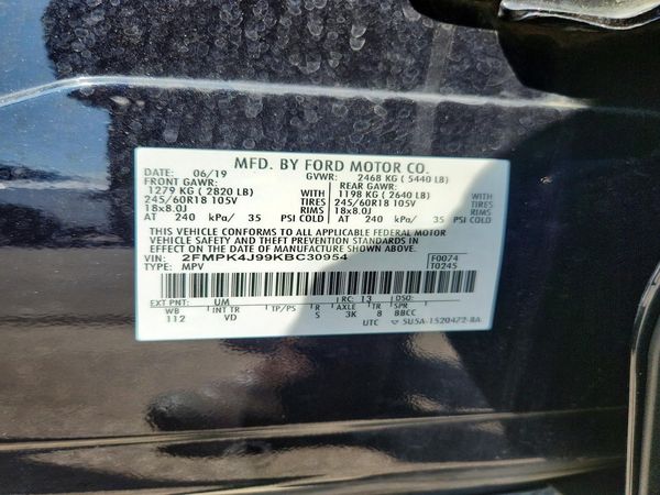 2019 FORD EDGE SEL