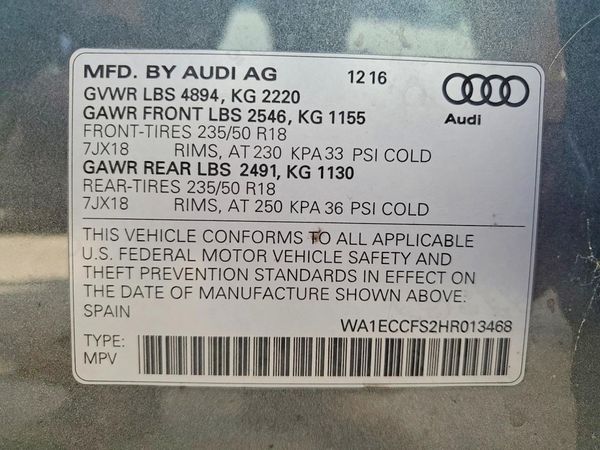 2017 AUDI Q3 quattro Premium