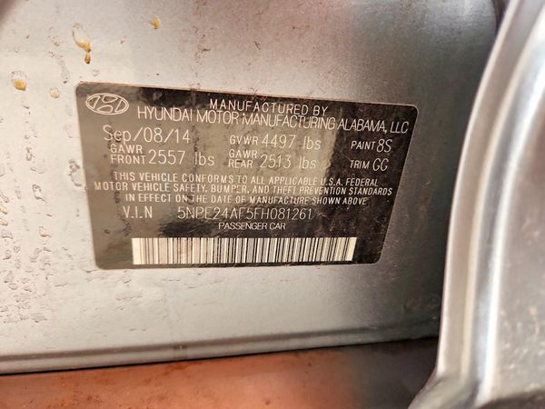 2015 HYUNDAI SONATA