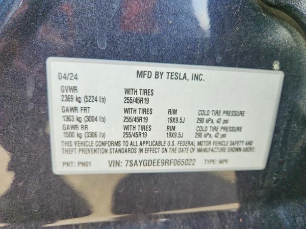 2024 TESLA MODEL Y