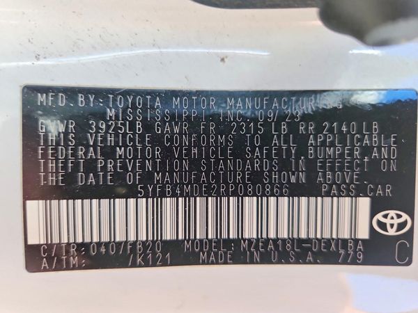 2024 TOYOTA COROLLA