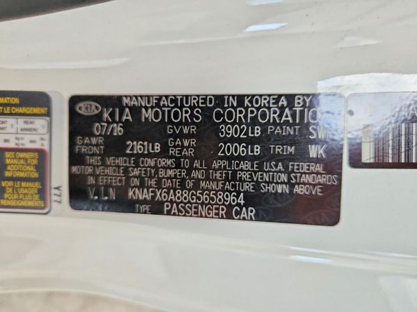 2016 KIA FORTE KOUP