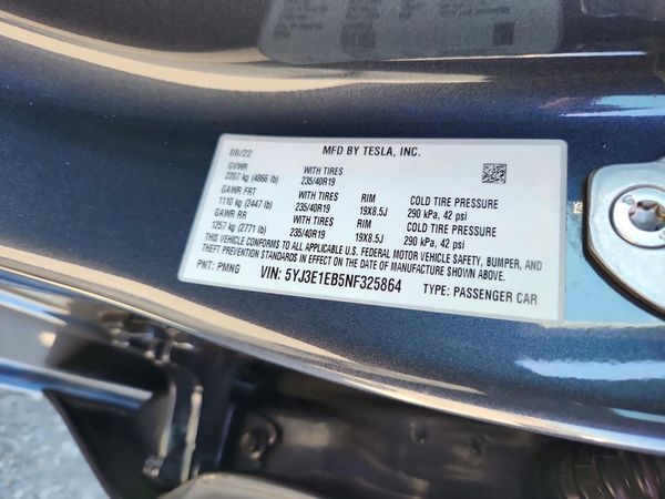 2022 TESLA MODEL 3