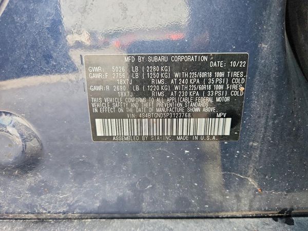 2023 SUBARU OUTBACK Limited