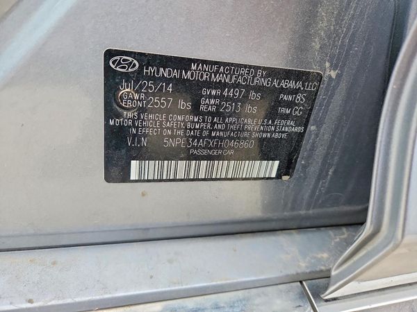 2015 HYUNDAI SONATA