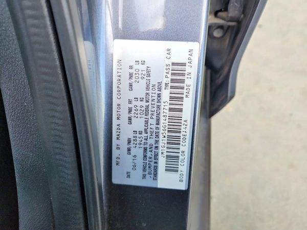 2016 MAZDA 6 Grand Touring/GT