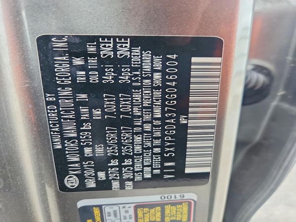 2016 KIA SORENTO L / LX