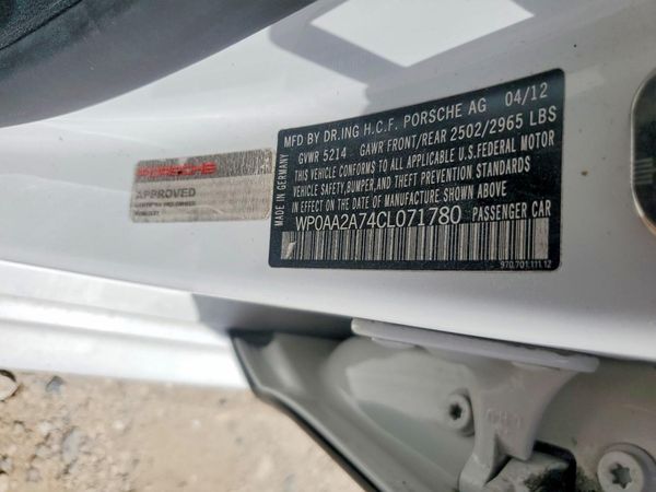 2012 PORSCHE PANAMERA Base (2WD), 4 (4WD)