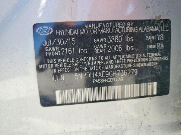 2016 HYUNDAI ELANTRA