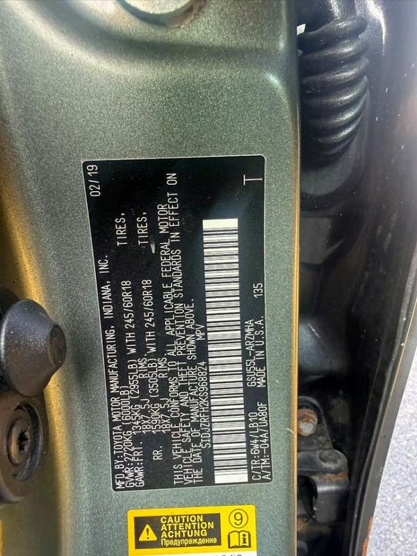 2019 TOYOTA HIGHLANDER SE/XLE