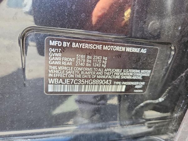 2017 BMW 540 xDrive
