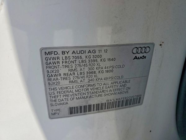 2013 AUDI Q7 Premium Plus