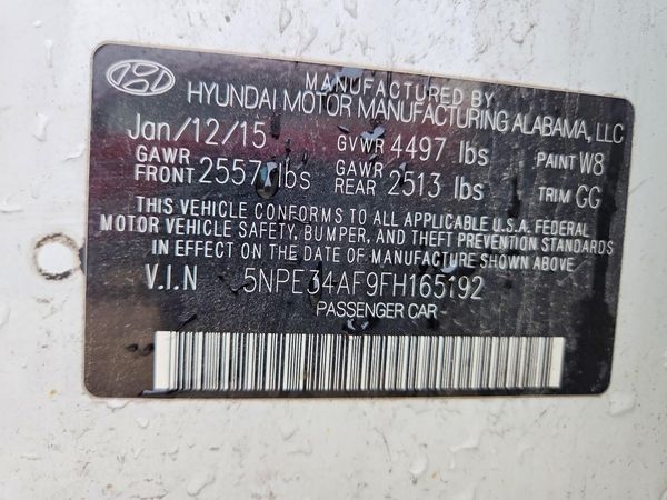 2015 HYUNDAI SONATA