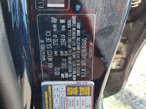 2022 KIA FORTE