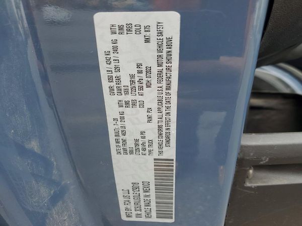 2020 RAM PROMASTER 3500 VF