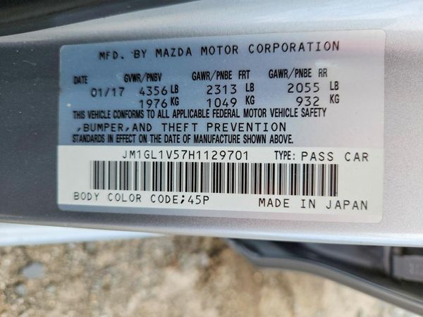 2017 MAZDA 6