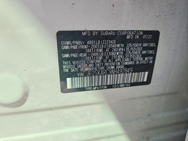 2022 SUBARU FORESTER Touring