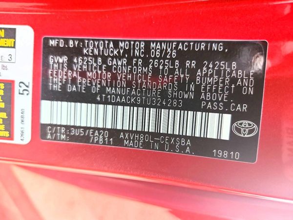 2026 TOYOTA CAMRY
