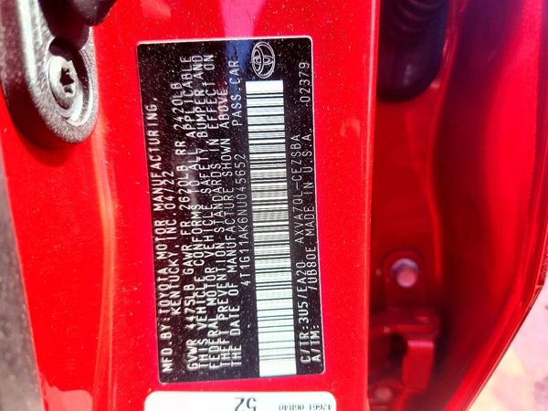 2022 TOYOTA CAMRY SE