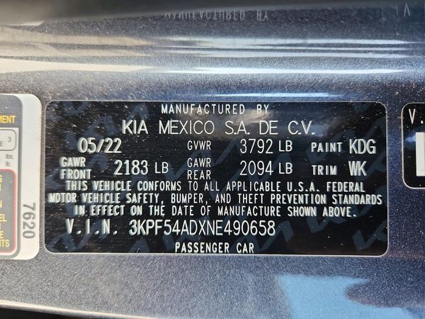 2022 KIA FORTE