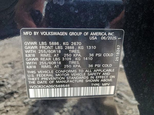 2025 VOLKSWAGEN ATLAS