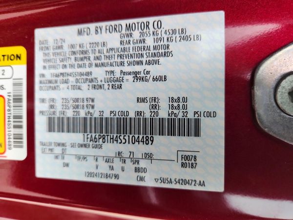 2025 FORD MUSTANG I4