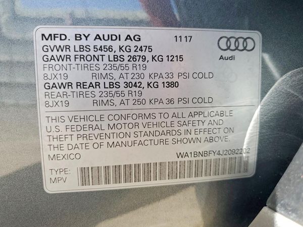 2018 AUDI Q5 quattro Premium Plus