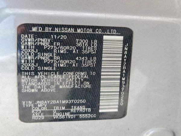 2021 NISSAN ARMADA SL