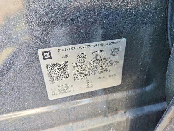 2020 CHEVROLET EQUINOX LT (1LT)