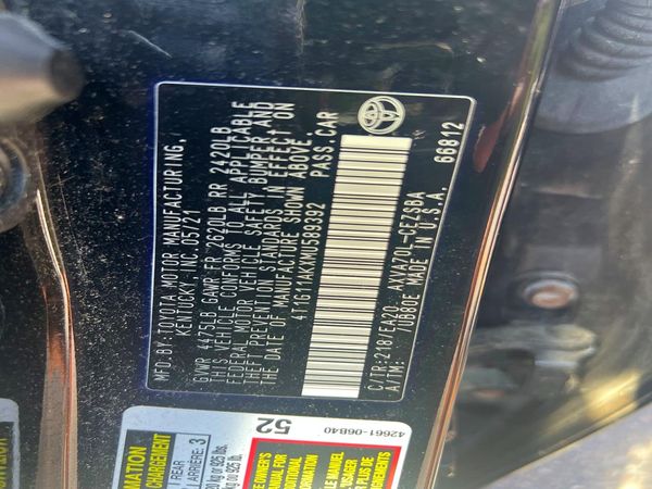 2021 TOYOTA CAMRY SE