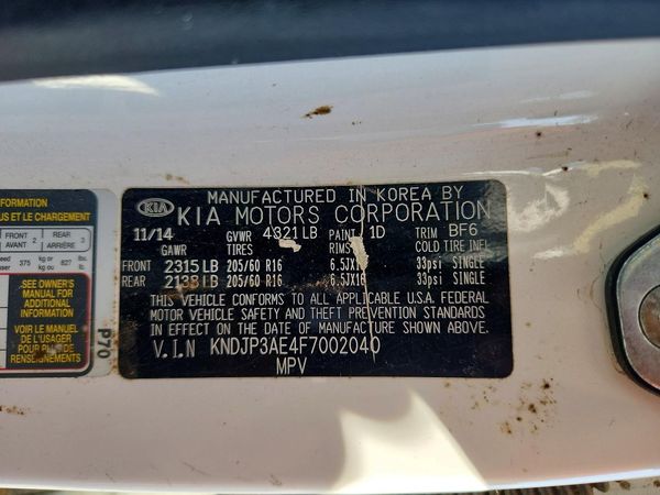 2015 KIA SOUL EV