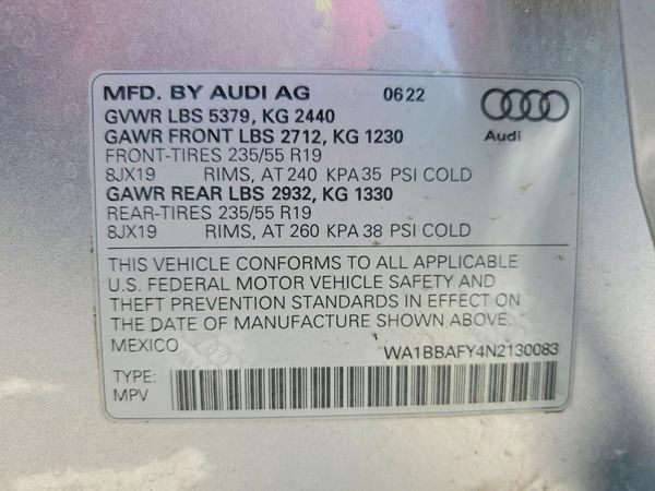 2022 AUDI Q5 quattro Premium Plus
