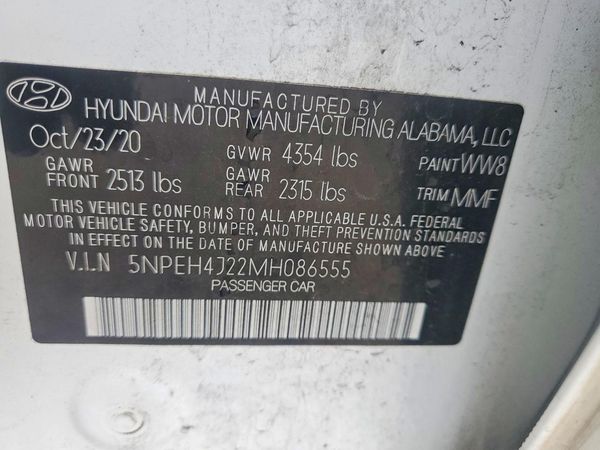 2021 HYUNDAI SONATA