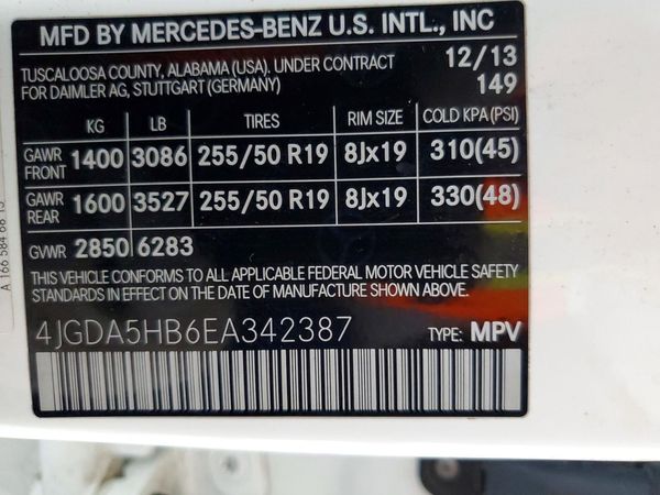 2014 MERCEDES-BENZ ML