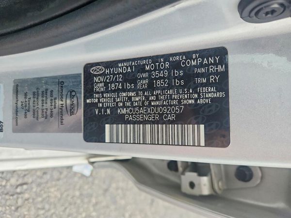 2013 HYUNDAI ACCENT