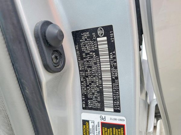 2012 TOYOTA CAMRY